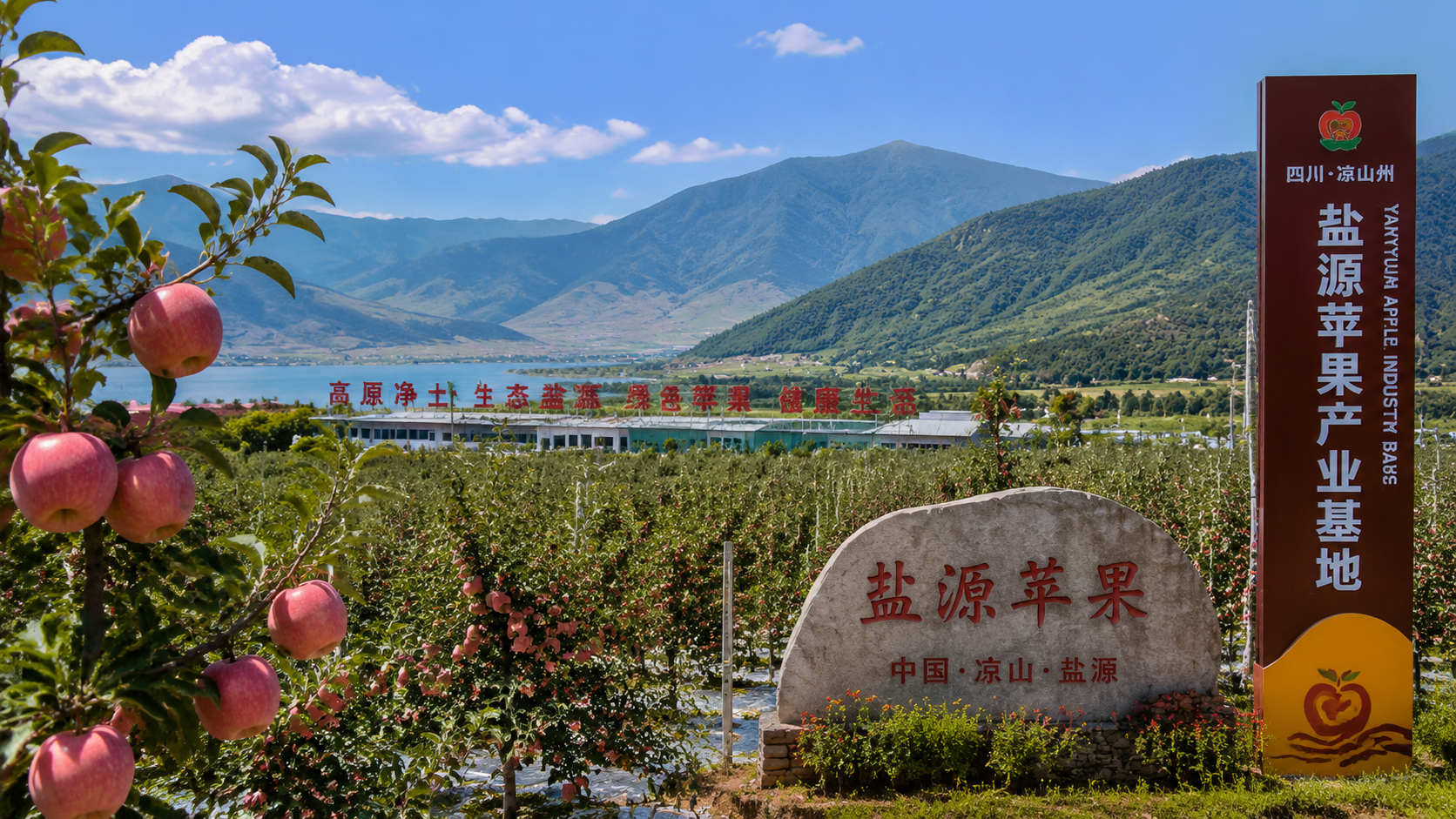 四川凉山州盐源苹果产业基地